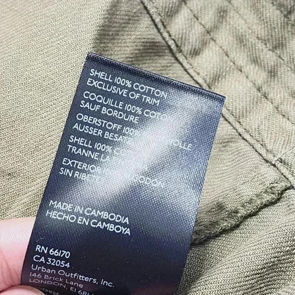 Anthropologie Pilcro Short Ruffle sleeve Button Up Tunic Knee Dress XL 2397P - Picture 6 of 8